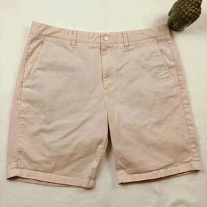 Bonobos Flat Front Powder Pink 9” Inseam Chino Golf Walk Cotton Shorts Size 36
